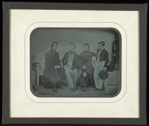 (Gruppenporträt von vier Mitgliedern des Kreises Eynard-Lullin)